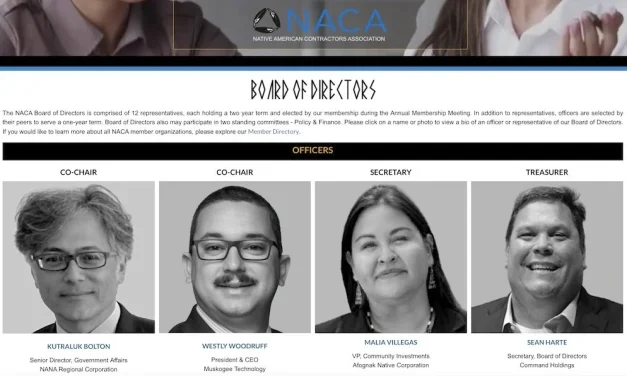 Native American Contractors Association Elects Board of Directors, Names New Co-Chairs